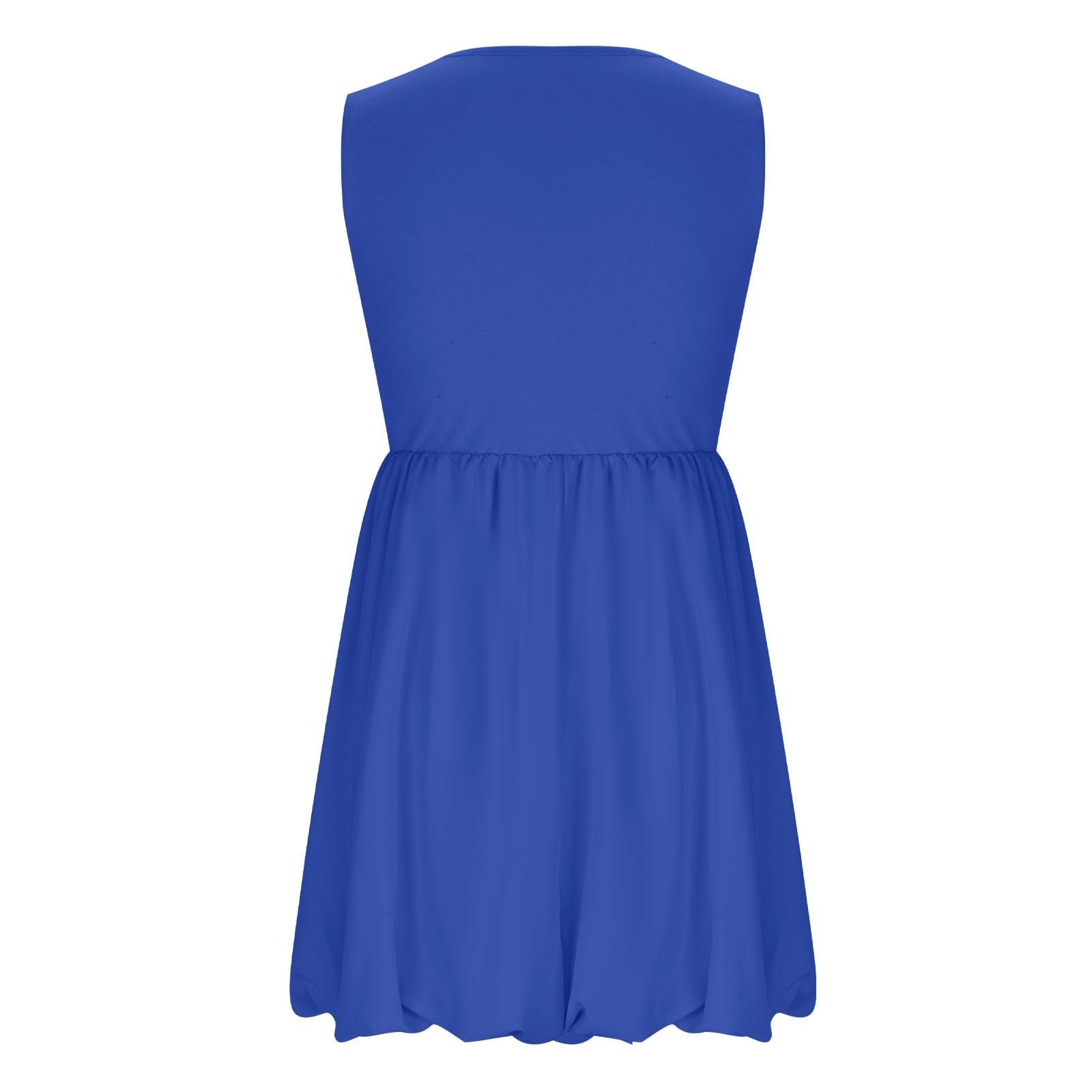 thumbnail image 5 of Vestido mini sin mangas ajustado para mujer 2025: vestido informal con fruncido en A para cócteles y fiestas, 5 of 5